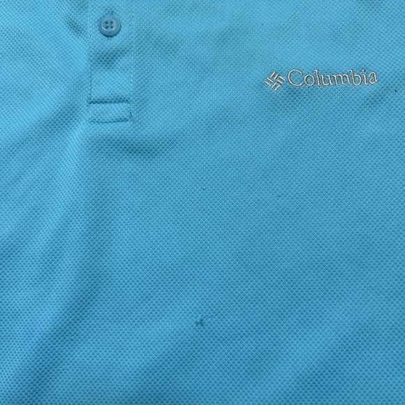 Columbia Utilizer Polo Shirt Men's 2XL Blue Short‎ Sleeve Omni-Wick *PULLS - Picture 7 of 12